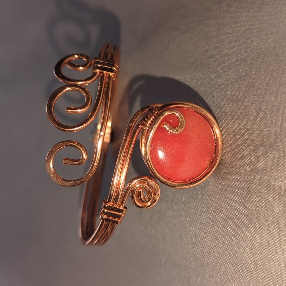 Orange Jade Wealth Bracelet